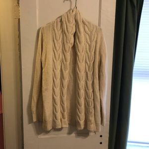 Chunky Cream Sweater/ Cardigan